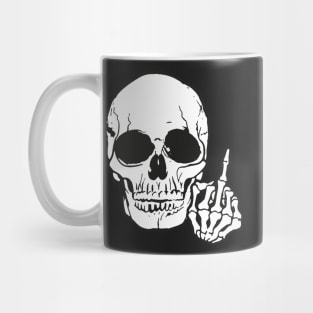 Skull Middle Finger Mug